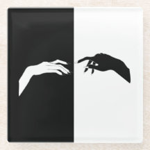 Zwart-witte handjes Modern Line Art