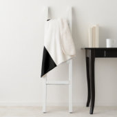 Zwart-witte handjes Modern Line Art Sherpa Deken (In situ)