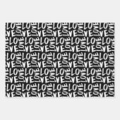 Zwart-witte handtekeningen Modern Hearts Love Inpakpapier Vel (Voorkant 3)
