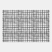 Zwart-witte handtekeningen Modern Hearts Love Inpakpapier Vel (Voorkant 2)