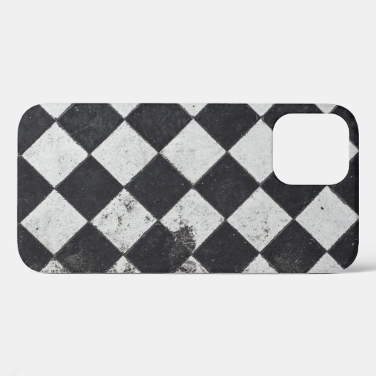 Zwart-witte harlequin Case-Mate iPhone case (Achterkant (horizontaal))