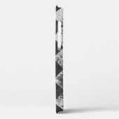 Zwart-witte harlequin Case-Mate iPhone case (Achterkant / Links)