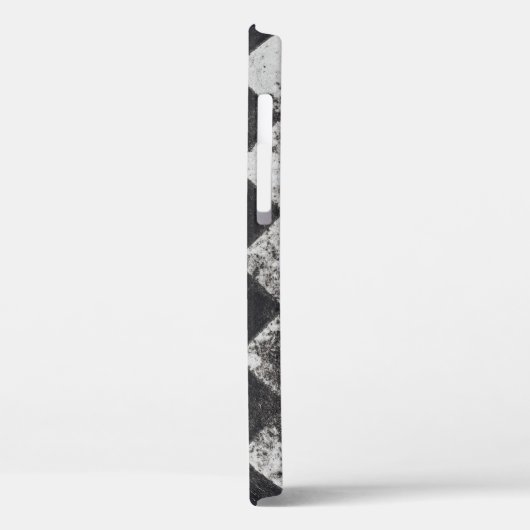 Zwart-witte harlequin Case-Mate iPhone case (Achterkant / Links)
