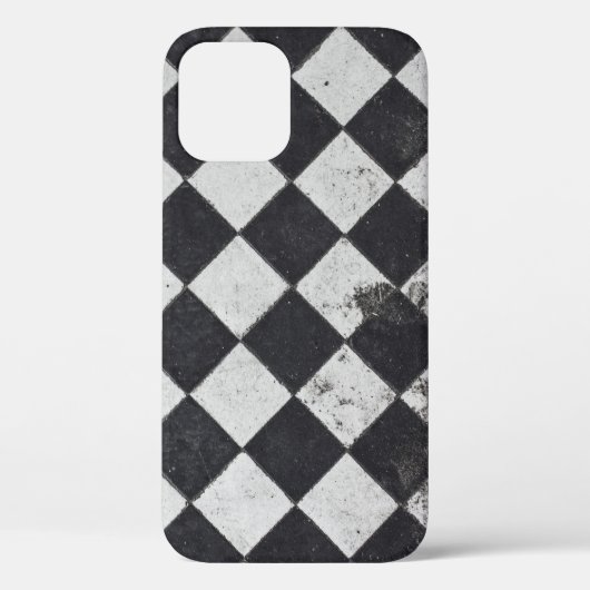 Zwart-witte harlequin Case-Mate iPhone case (Achterkant)