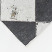 Zwart-witte harlequin fleece deken (Hoek)