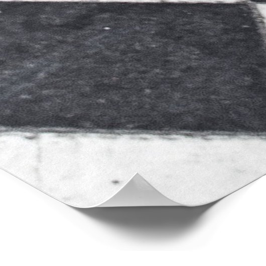 Zwart-witte harlequin poster (Hoek)