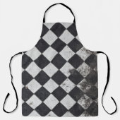 Zwart-witte harlequin schort (Voorkant)