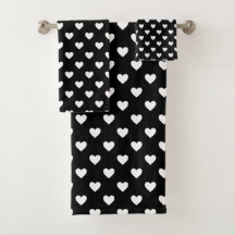 Zwart-witte harten patroon