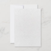 Zwart-witte hedendaagse RSVP (Achterkant)