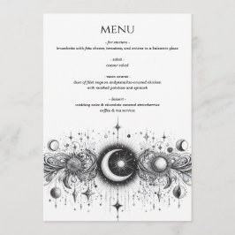 Zwart & Witte Hemellichamen Menu