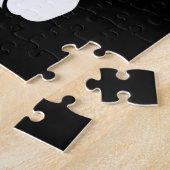 Zwart-witte herder legpuzzel (Zijkant)