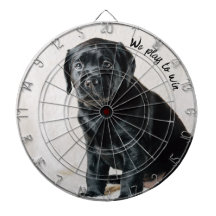 Zwart-witte hond foto