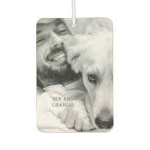 Zwart-witte hond foto