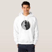 Zwart-witte honden hoodie (Voorkant volledig)