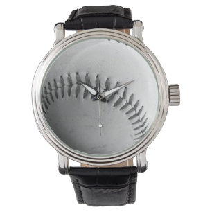 Zwart-witte honkbaltitels horloge