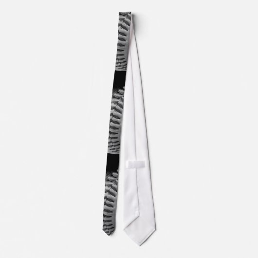Zwart-witte honkbaltitels stropdas (Achterkant)