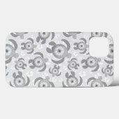 Zwart-witte Honu-zeeschildpadden Hibiscusbloemen Case-Mate iPhone Case (Achterkant (horizontaal))