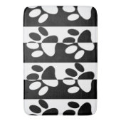 Zwart-witte hoofddoekjes en stripes badmat (Voorkant Verticaal)