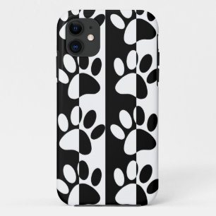 Zwart-witte hoofddoekjes en stripes Case-Mate iPhone case