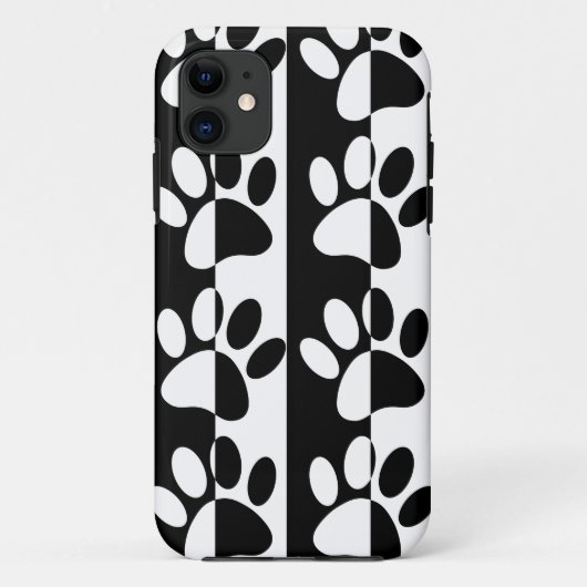Zwart-witte hoofddoekjes en stripes Case-Mate iPhone case (Achterkant)