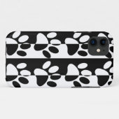 Zwart-witte hoofddoekjes en stripes Case-Mate iPhone case (Achterkant (horizontaal))