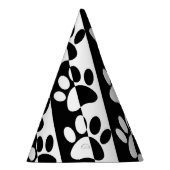 Zwart-witte hoofddoekjes en stripes feesthoedjes (Rechts)