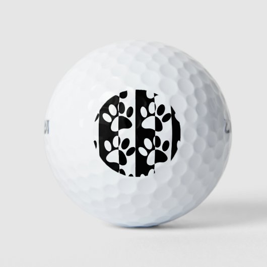 Zwart-witte hoofddoekjes en stripes golfballen (Voorkant)