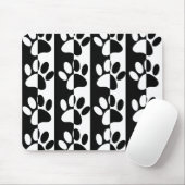 Zwart-witte hoofddoekjes en stripes muismat (Met muis)