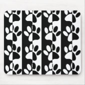 Zwart-witte hoofddoekjes en stripes muismat (Voorkant)