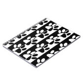 Zwart-witte hoofddoekjes en stripes notitieboek (Linkerzijde)