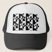 Zwart-witte hoofddoekjes en stripes trucker pet (Voorkant)