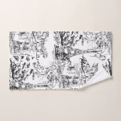 Zwart-witte hoofddoektower voor Parijs Bad Handdoek (Handdoek)