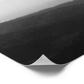 Zwart-witte horizon lijnen poster (Hoek)