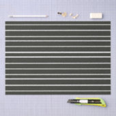 Zwart Witte Horizontale Strepen Tissuepapier (Craft)