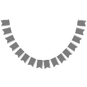 Zwart Witte Houndstooth Geruite Stof Vlaggetjes (Alle)
