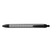 Zwart Witte Houndstooth Geruite Stof Zwarte Inkt Pen (Achterkant)