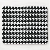 Zwart-witte houndstooth muismat (Voorkant)