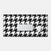 Zwart Witte Houndstooth Rut Bureaumat (Keyboard & Muis)
