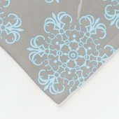 Zwart-witte Husky Fleece Deken (Hoek)