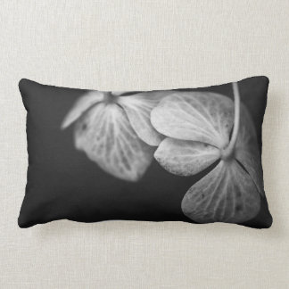 Zwart-witte hydrangea Pillow Kussen