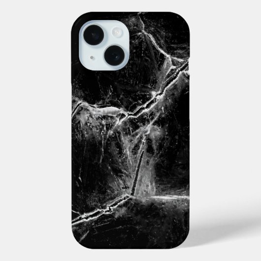 Zwart-witte IJskracks Foto Case-Mate iPhone Case (Achterkant)