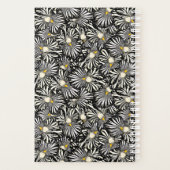 Zwart-witte irisbloem planner (Achterkant)