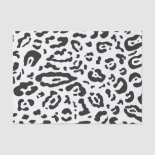 Zwart & Witte Jachtluipaard Luipaard Dierprint Fee Tissuepapier
