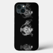 Zwart-witte jaguar Case-Mate iPhone case (Achterkant)
