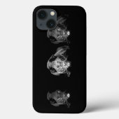 Zwart-witte jaguar Case-Mate iPhone case (Achterkant)