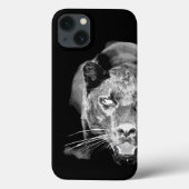 Zwart-witte jaguar-oog Case-Mate iPhone case (Achterkant)
