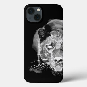 Zwart-witte jaguar-oog Case-Mate iPhone case