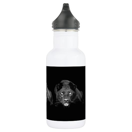 Zwart-witte jaguar waterfles  (Rechts)