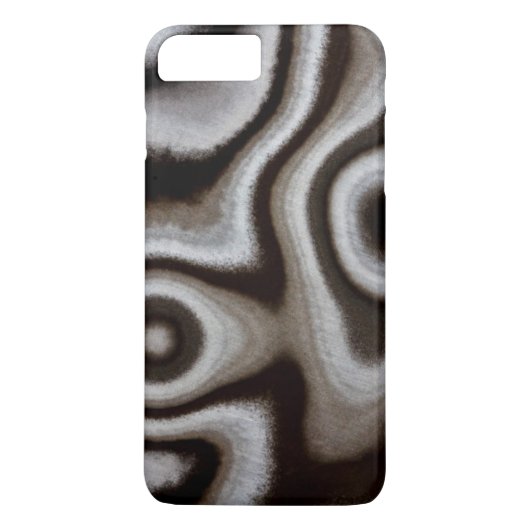 Zwart-witte jaspis steen Case-Mate iPhone case (Achterkant)