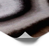 Zwart-witte jaspis steen poster (Hoek)